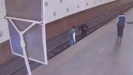 Полиция показала кадры спасения мужчины в московском метро