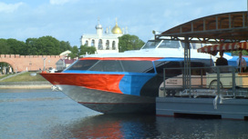 В Великом Новгороде восстановлено транспортное сообщение по реке Волхов и озеру Ильмень