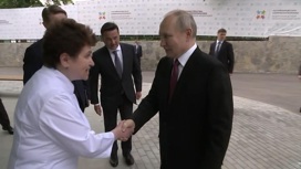 Президент прибыл в детский реабилитационный центр в Подольске