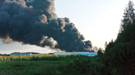 Крупный пожар в Татарстане тушили больше семи часов