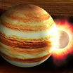 Гигантское столкновение могло изменить внутреннее строение Юпитера.