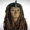 Изысканная посмертная маска Аменхотепа I, которую не решились уничтожить археологи, обнаружившие мумию.