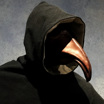 Начиная с XVII века у европейских врачей, лечивших бубонную чуму, появился узнаваемый защитный костюм с маской, похожей на птичью голову.