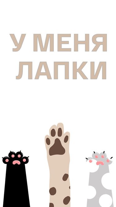 У меня лапки