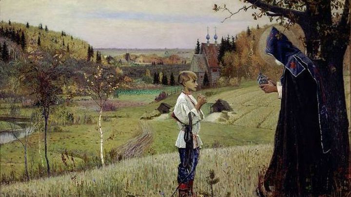 Михаил Нестеров "Видение отроку Варфоломею", 1889–1890