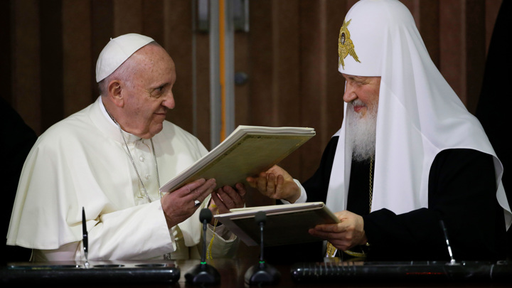 Патриарх Кирилл рассказал о послании от папы Римского Франциска