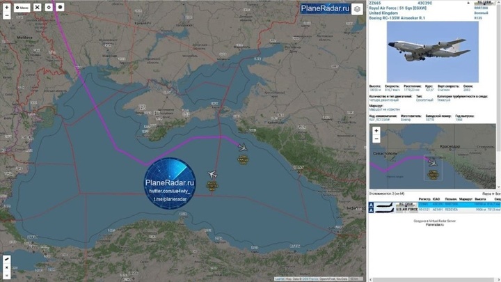 У берегов Крыма заметили самолет ВВС Великобритании