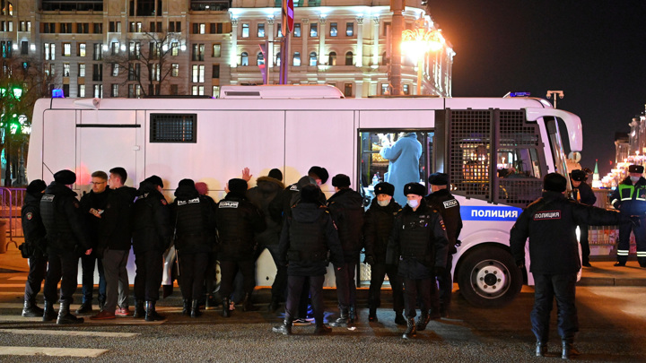 МВД: в Москве задержаны 600 участников несанкционированной акции