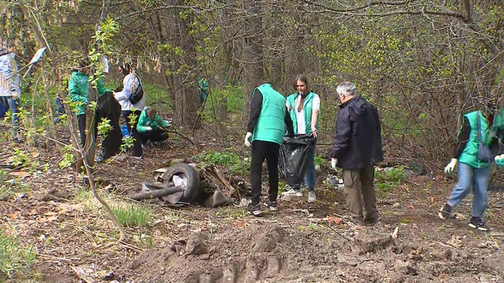 "Зеленый десант": эковолонтеры очистили от мусора усадьбу Демьяново