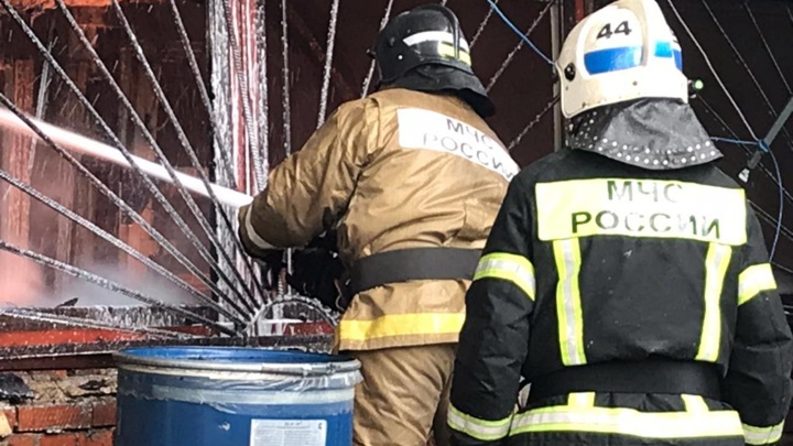 Крупный пожар на производстве произошел в Иванове