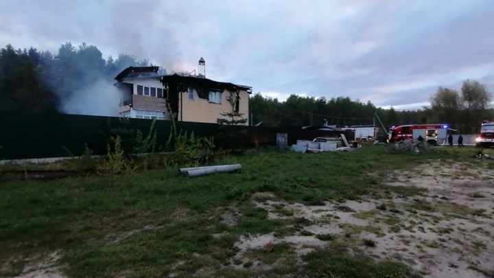 В деревне Коняево Владимирской области сгорел частный дом