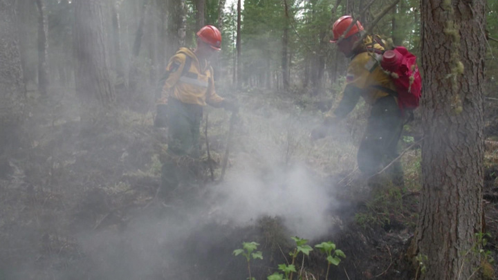 Вести в 20:00. Магия в воздухе: в Якутии лесные пожары тушат, вызывая осадки
