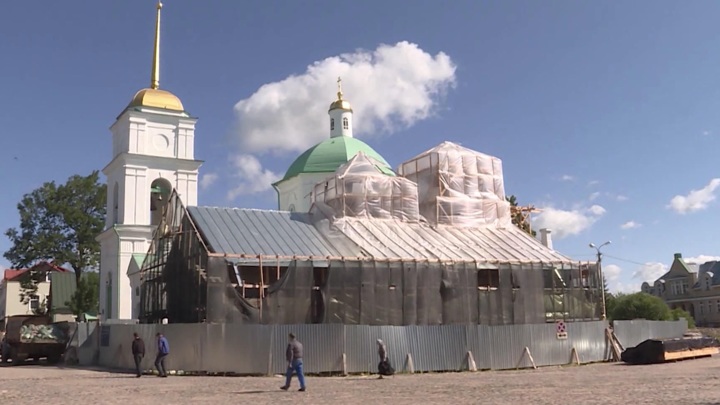 Новости культуры. В Печорах продолжаются реставрационные работы в Варваринской церкви