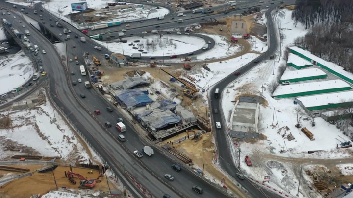 Вести-Москва. В Москве в этом году построят около 100 км дорог