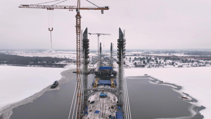 Вести в 20:00. Вантовые мосты в России намерены возводить из отечественных комплектующих